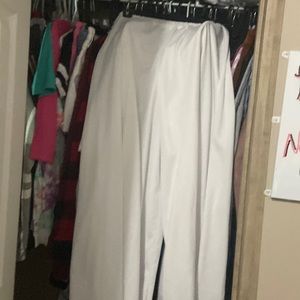 White flare pants and Dance wear